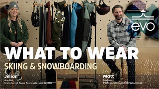 What to Wear Skiing amp Snowboarding  How to Dress [upl. by Fougere520]