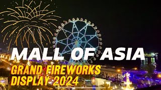 2024 Mall of Asia Grand Fireworks Display  Pasay City Philippines [upl. by Irisa]