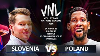 SLOVENIA VS POLAND  BRONZE MEDAL MATCH  MEN’S VNL 2024 [upl. by Arakaj]