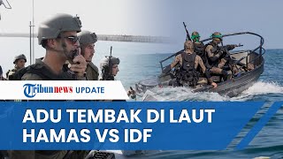 MENCEKAM Perang Laut Hamas Vs Tentara Israel di Dekat Gaza Ledakkan Dahsyat di Tengah Laut [upl. by Eva]