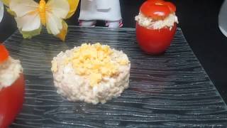 Tomates farcies froide Thonoeuf mayonnaise [upl. by Ednihek]