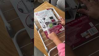 Airer unboxing 🧺 laundry laundrytok airer laundryroutine satisfying momlife fyp [upl. by Branham437]