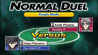 YuGiOh GX Tag Force 2  Chazz Princeton vs Aster Phoenix [upl. by Chassin]