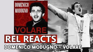 Dominico Modugno  Volare  Nel blu dipinto di blu  Rel Reacts to US Billboard Number 1s [upl. by Burnett259]