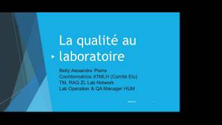 La qualité au laboratoire  ATMLH [upl. by Akehs937]