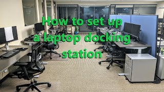 How to set up a laptop docking station [upl. by Comyns]