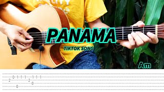 Panama  Matteo  Sili Sili Tiktok Song  Fingerstyle Tabs Chords [upl. by Okomot]