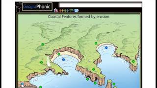 Coastal features formed by erosion [upl. by Anerual]