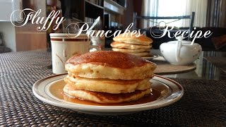 Fluffy Pancakes Recipe  The Sweetest Journey [upl. by Taddeusz]