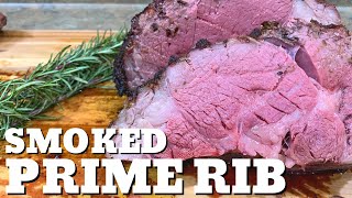 How to smoke a Prime Rib on a Weber Kettle Smoked Prime Rib on a Charcoal Grill [upl. by Aihsilef]