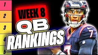 🔥 NEW Top 20 QB RANKINGS for Week 8 Fantasy Football 🚀  Fantasy Football Rankings [upl. by Magnum]