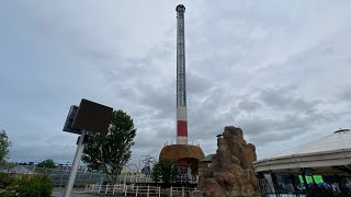 Cliffhanger  Flamingo Land Onride 2021 [upl. by Atnauq]