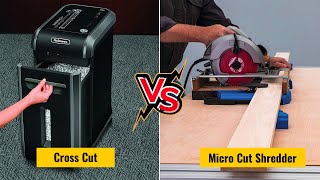 Cross Cut Vs Micro Cut Shredder [upl. by Margarette643]