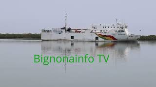 Ziguinchor Le Bateau Diambogne Reprend du Service [upl. by Imarej354]