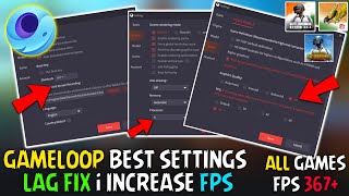 Gameloop Best Settings 2024  Boost FPS Low And High End PC  Pubg Bgmi Free Fire [upl. by Ashford]