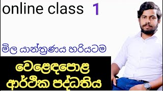 Econ  Market economy  Sinhala Econ mulika arthika prashna වෙළඳපොල ආර්ථිකය මිල යන්ත්‍රණය Econ [upl. by Blodgett858]