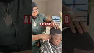 ANTHONY Q chopped AnthonyQDaSinger haircut barber fyp pov explore allineed [upl. by Litnahs]