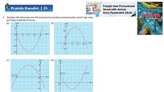 KSSM Matematik Tingkatan 4 Bab 1 Fungsi dan persamaan kuadratik dalam praktis kendiri 11b no3 [upl. by Nnylrebma371]