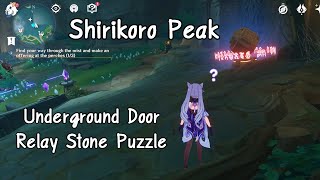 『Genshin Impact』Shirikoro Peak Underground Door Relay Stone Puzzle [upl. by Peck959]