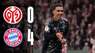 Musiala hattrick takes us to next round  Mainz 05 vs FC Bayern 04  DFBPokal Highlights [upl. by Bortman]