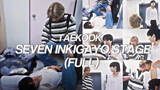 Taekook SEVEN STAGE INKIGAYO BEHIND THE SCENES FULL  taekook moments [upl. by Annat749]