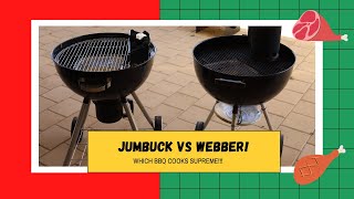 Jumbuck Kettle BBQ VS Webber Kettle BBQ Pork Ribs Comparison [upl. by Haidabez]