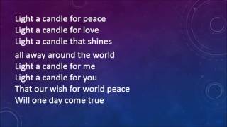 Sing Peace Around the World with lyrics [upl. by Nashoma]