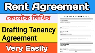 How to write Rent Agreement  Tenancy Agreement  Rent Agreement Drafting  Rent Agreement affidavit [upl. by Otcefrep]