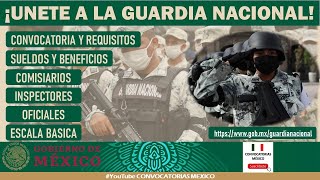 🏅 GUARDIA NACIONAL CONVOCATORIA 20222023 SUELDOS y BENEFICIOS Reclutamiento y REQUISITOS [upl. by Aihseuqram]