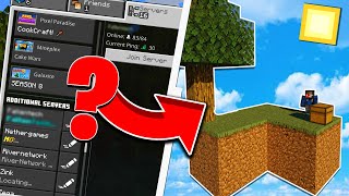 Best Skyblock Server On Minecraft Bedrock Edition [upl. by Otrebron259]