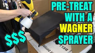 How To Pretreat With A Wagner Sprayer Like A Pro  Pretreat Shirts For DTG Printing On A Budget [upl. by Brenan]