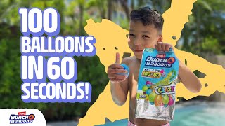 Bunch O Balloons Water Challenge For Kids Fun Summer Activity [upl. by Blaine]