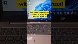 How to Open the Action Center with a Shortcut ✌️ techtips techtutorial windowstips shortstutor [upl. by Annoek]