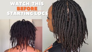 What To Know Before Starting Locs Two Strand Twist Starter Locs FINE 4C Hair LocJourney [upl. by Irene423]