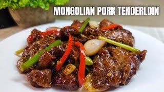 Cook this at home way better  Pork Recipe  Mongolian Pork Tenderloin [upl. by Ahseinek]