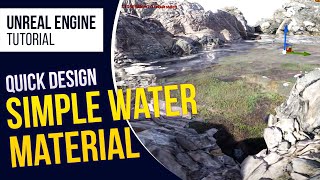 UE4 Simple Water Material l Unreal Engine 426 Tutorial [upl. by Cherie]