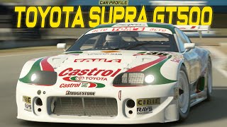 🥰 Where does the LEGEND fit Toyota Supra GT500  Gran Turismo Car Profile [upl. by Adgam]