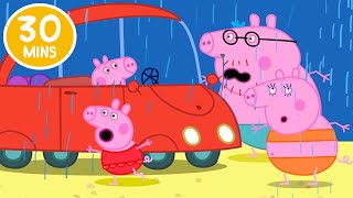 The Rainy Beach Day ☔️  Peppa Pig Full Episodes [upl. by Aicenra393]