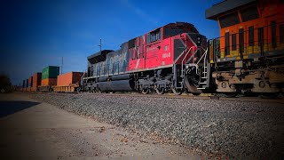 NS I66 with a Ferromex 4080 trailing 2nd at MP329 in Archbold OH [upl. by Nesral85]