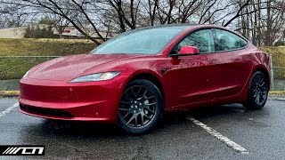 2024 Tesla Model 3 Long Range First Look Review  Allcarnews [upl. by Alvy]