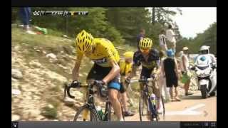 Froome unhumanly attack against Contador on mont ventoux [upl. by Nager]