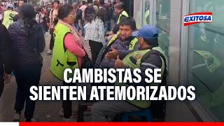 🔴🔵Cambistas se sienten atemorizados y exigen mayor seguridad en Gamarra [upl. by Walke349]