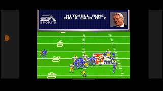 Madden 98 Gameplay Lions vs Packers SNES [upl. by Annahsor645]