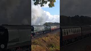 Southern Bullied Light Pacific 34092 City Of Wells  Burrs Country Park  East Lancashire Railway [upl. by Abeu]