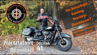 Warsztatowe Opowieści odc  41 HarleyDavidson Heritage 114 Ile kosztuje tuning Harleya Konkurs [upl. by Eislek]