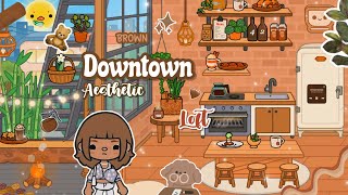 🧸Brown Downtown Loft Design✨Toca Boca 🪵Tocalifeworld  Makeover [upl. by Onitselec]