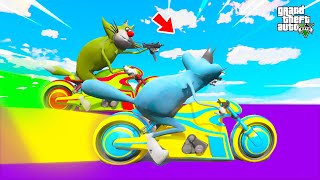 UPGRADING The DEADLINE BIKE RACE From MY COLLECTION with OGGY amp JACK in GTA 5 [upl. by Ahseetal]