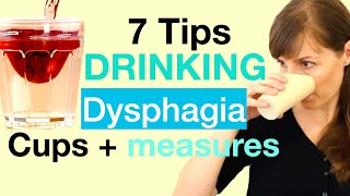 7 Tips for DRINKING in the case of DYSPHAGIA SWALLOWING DISORDERS difficulties in SWALLOWING [upl. by Rehpotsihc]