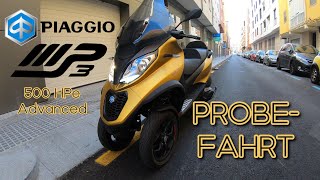 Piaggio MP3 500 HPe  Der RiesenRoller  Probefahrt  VLOG078 4K [upl. by Hofmann106]