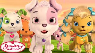 Strawberry Shortcake 🍓 The Berry Big Dog Park 🍓 1 hour Compilation 🍓 Cartoons for Kids [upl. by Erina]